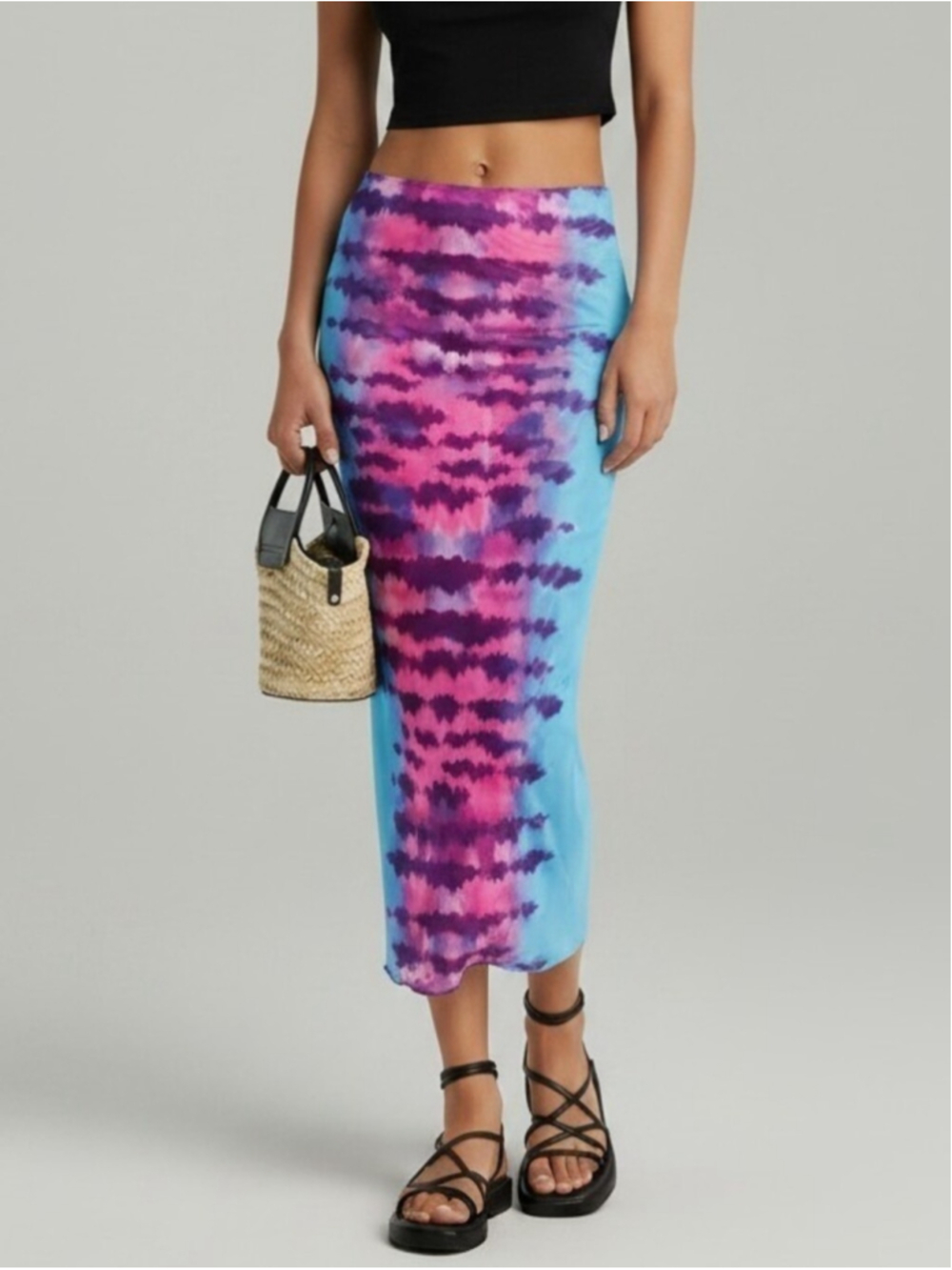 NWT $257 ROCOCO SAND Opal Midi Skirt With Zip Up Slit Small